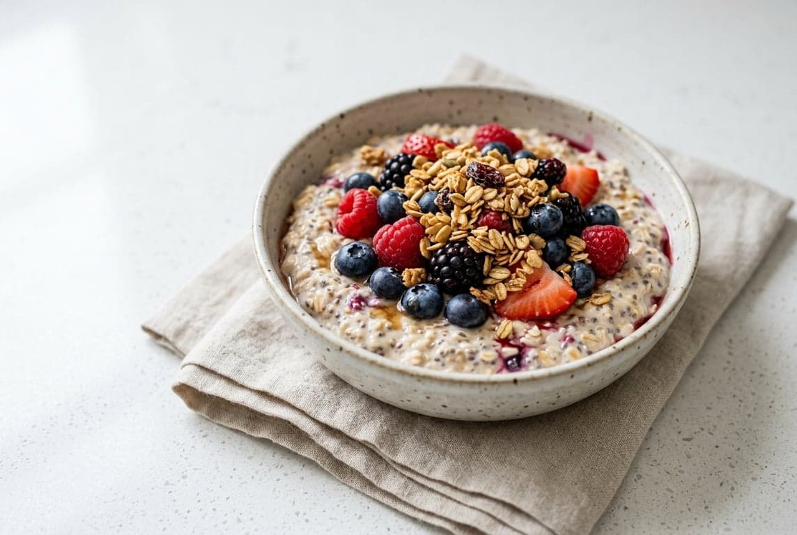 Overnight Oats with Berries