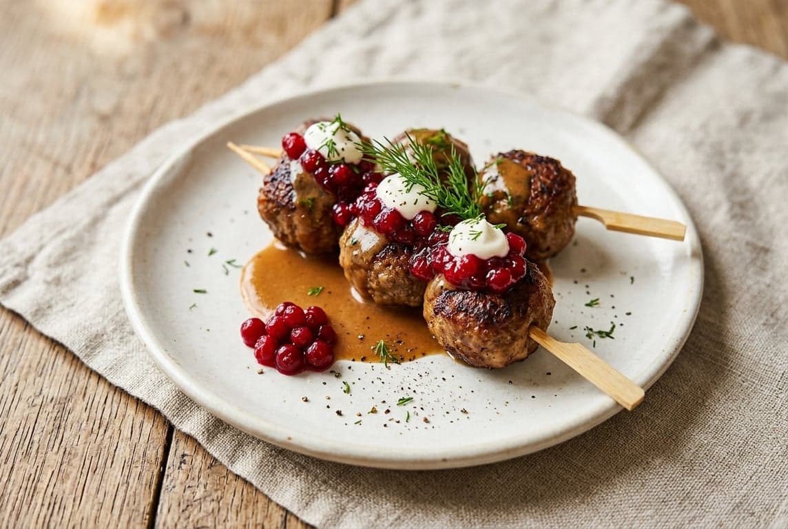 Swedish Meatball Skewers