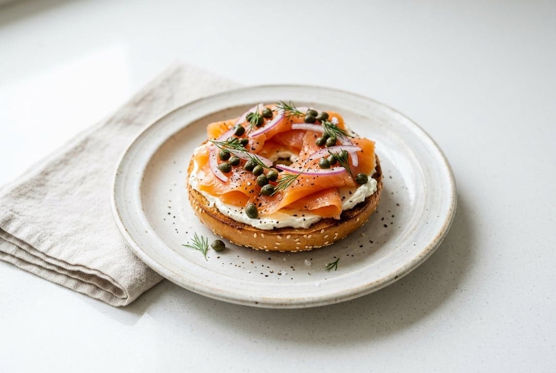 Smoked Salmon Bagel Plate