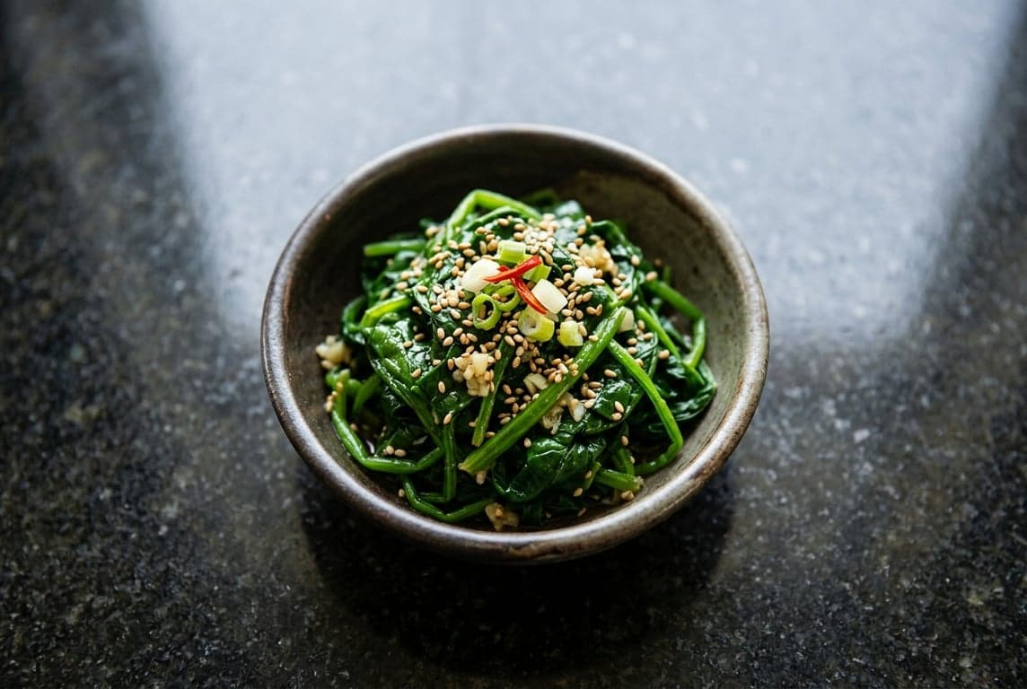 Korean Seasoned Spinach