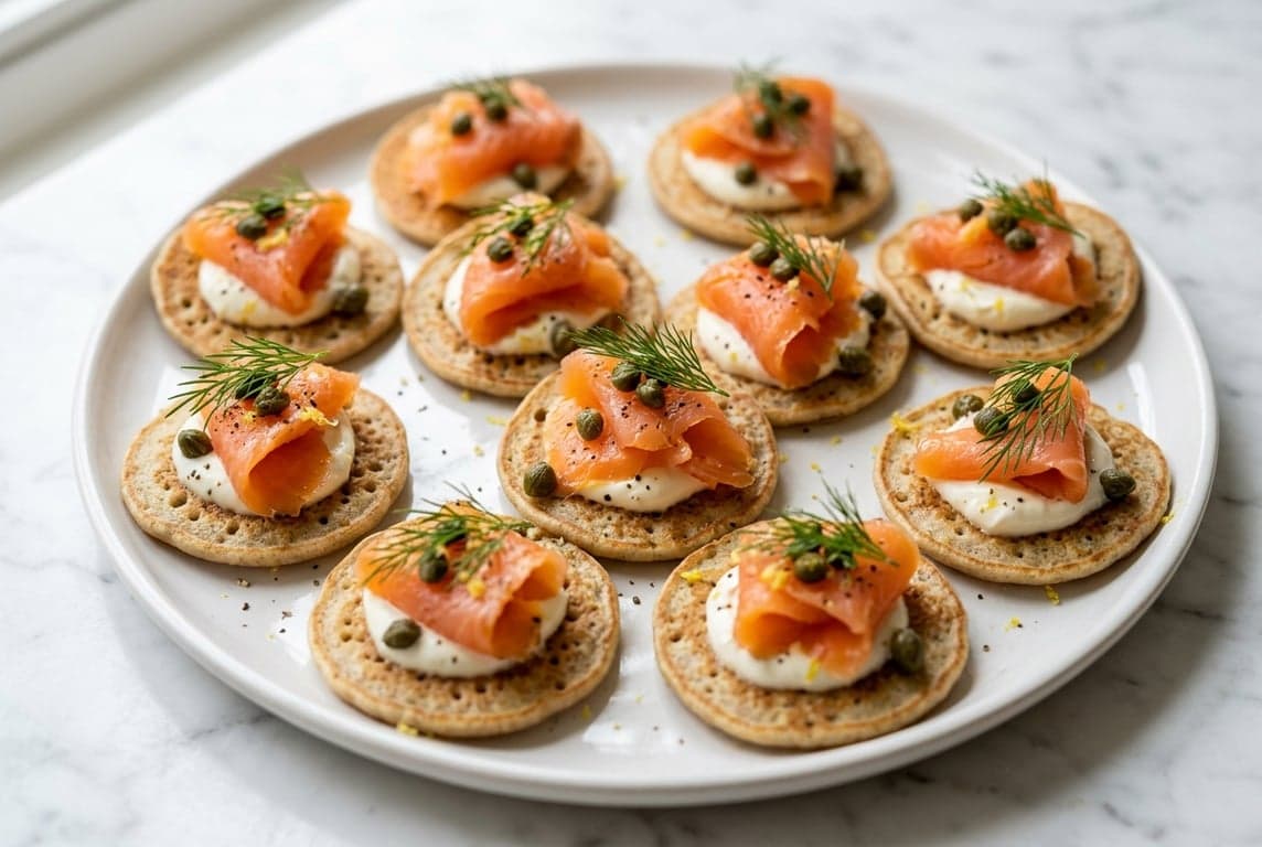 Smoked Salmon Blinis