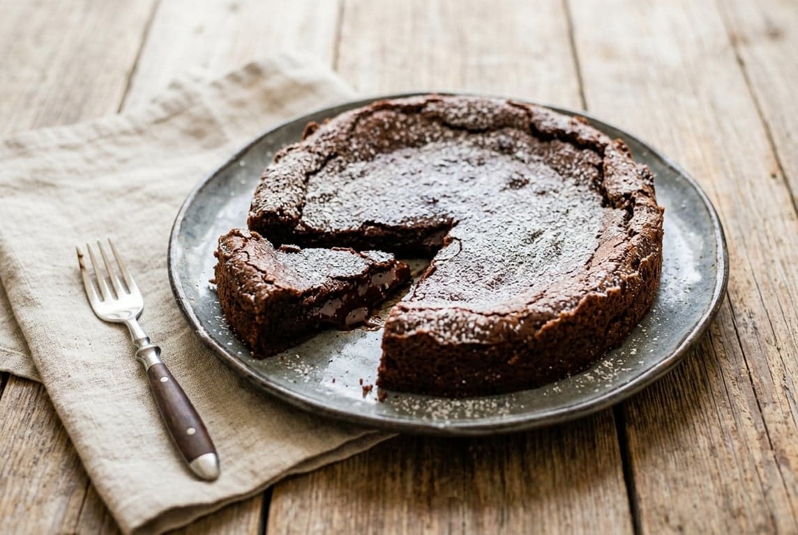 Kladdkaka (Swedish Sticky Chocolate Cake)