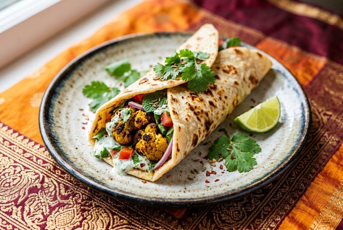 Cauliflower Tikka Wrap