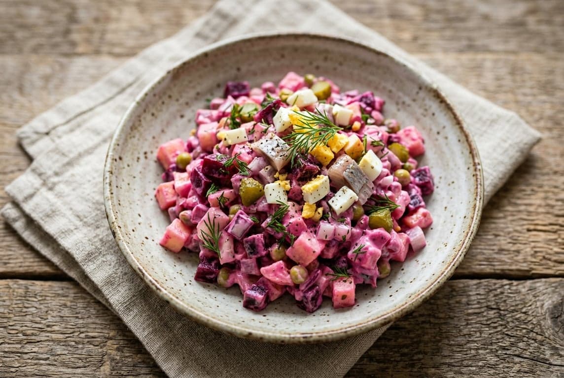 Rosolje (Estonian Beetroot Salad)