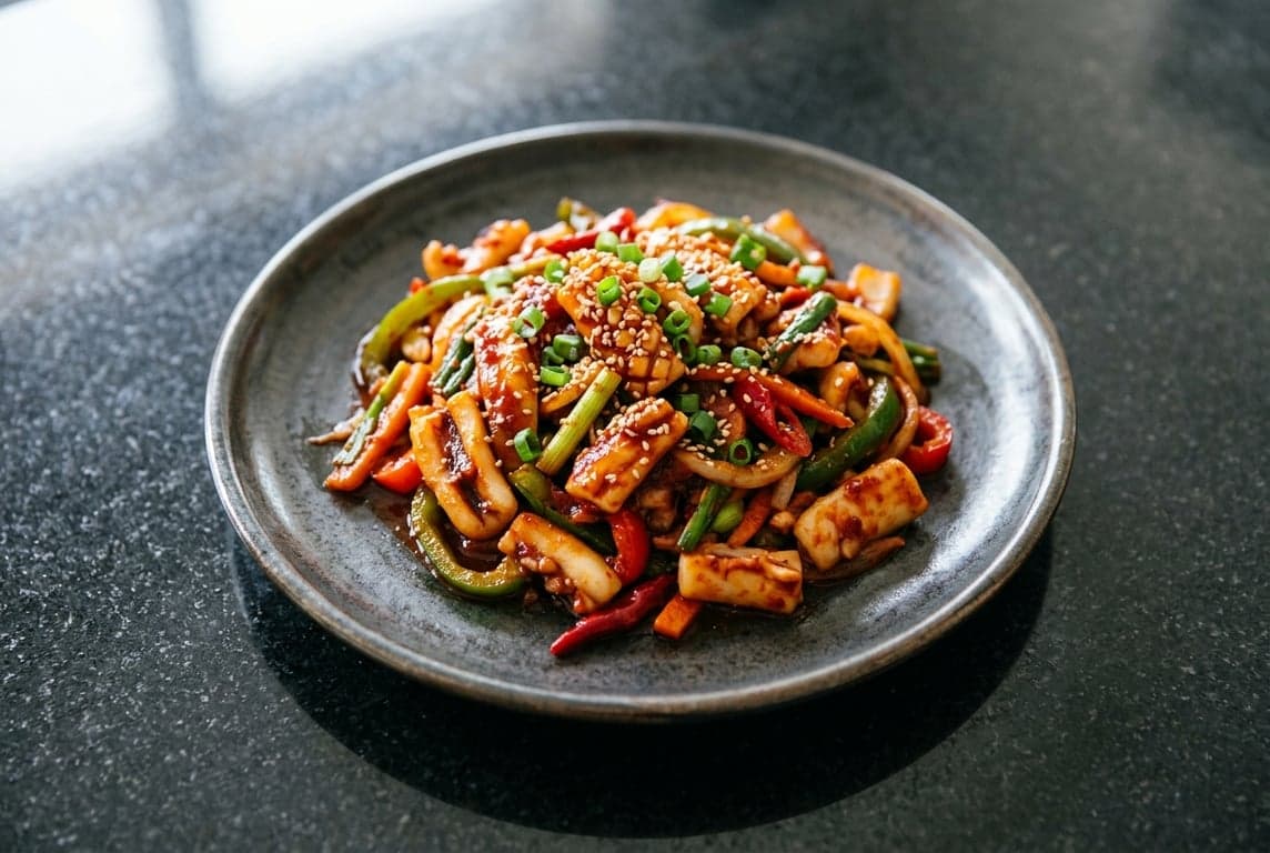 Ojingeo Bokkeum (Spicy Squid Stir-Fry)