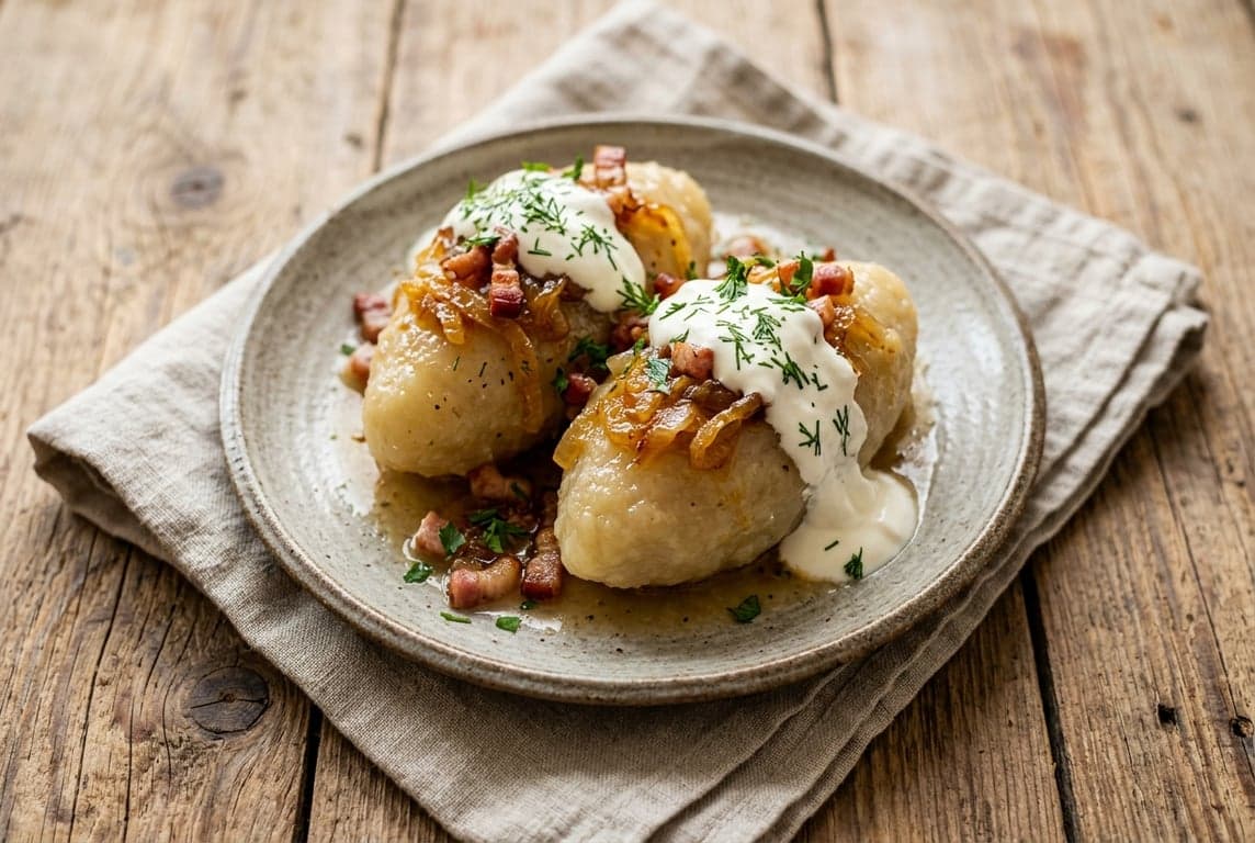 Cepelinai (Lithuanian Potato Dumplings)