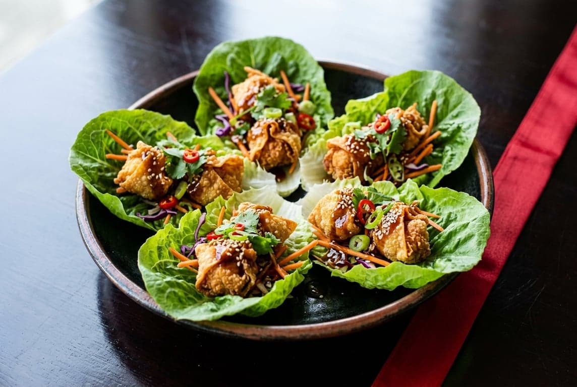 Asian Chicken Lettuce Bowl