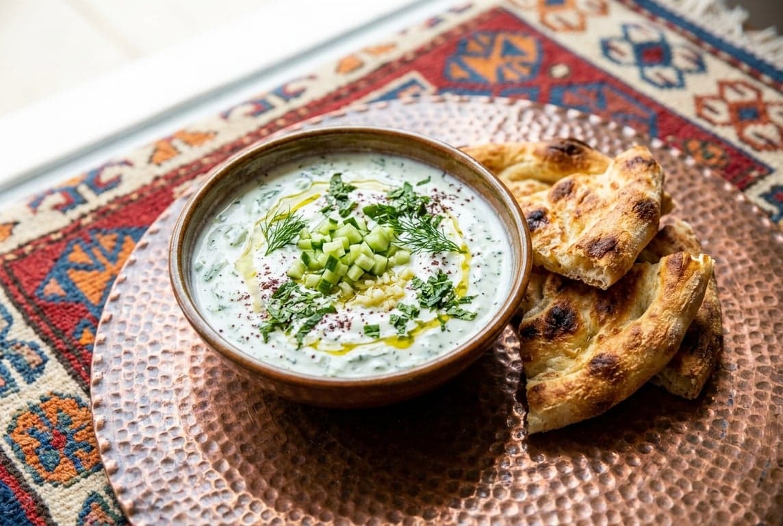 Cacik with Flatbread