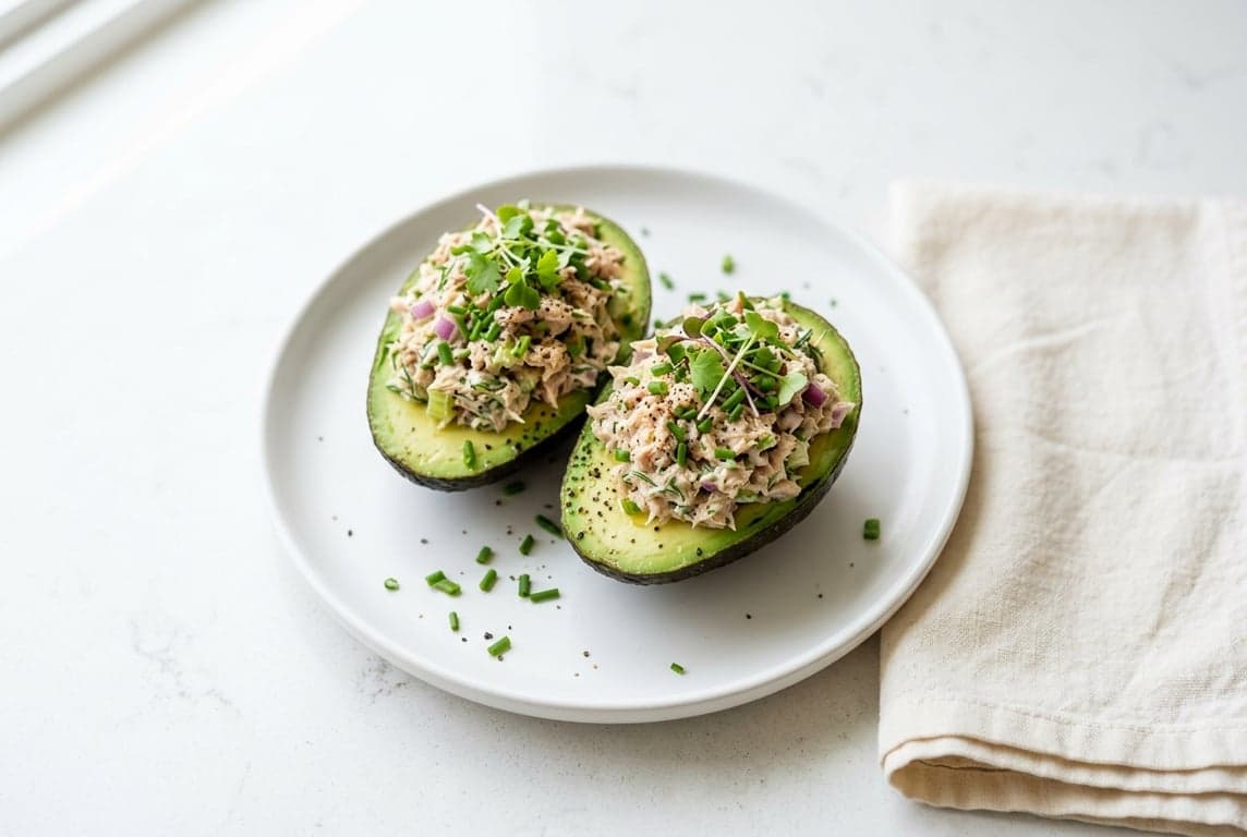 Tuna-Stuffed Avocado