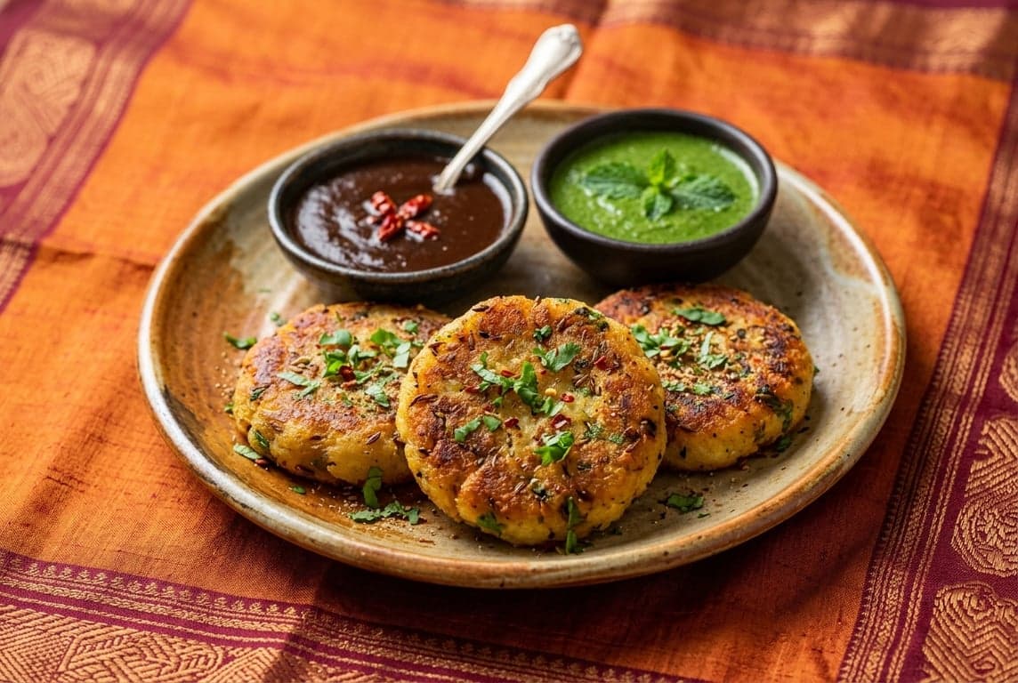 Aloo Tikki with Chutney