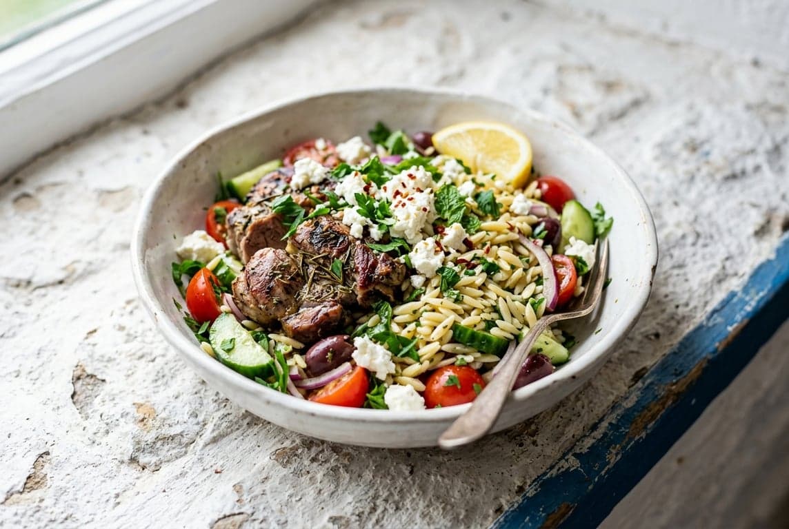 Greek Lamb & Orzo Salad