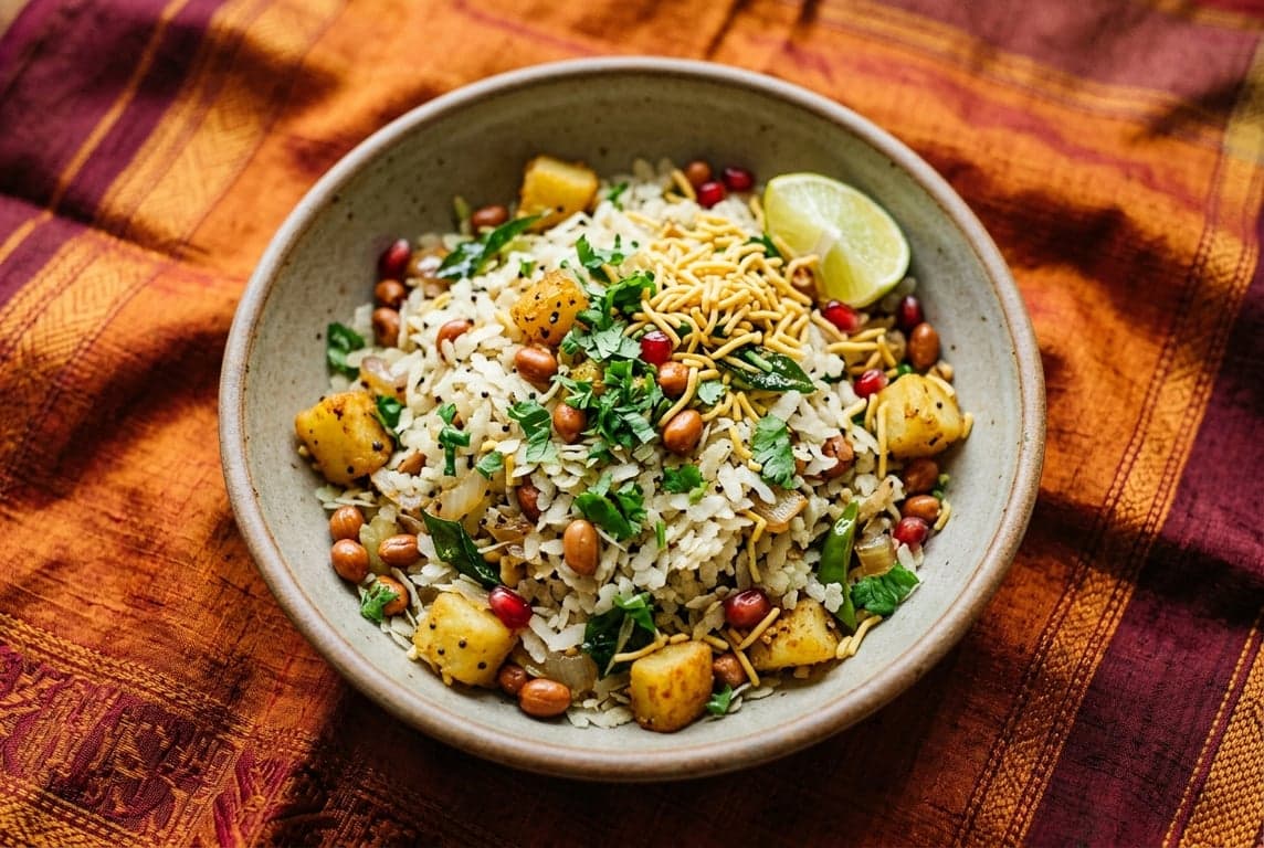 Poha (Flattened Rice Bowl)