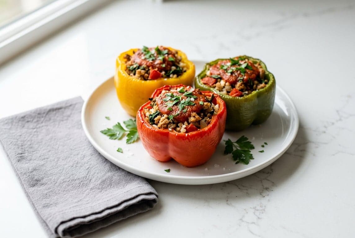 Whole30 Stuffed Bell Peppers