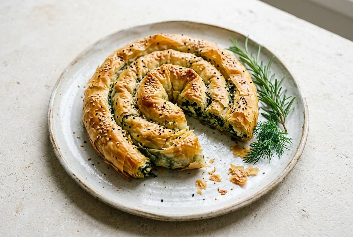 Spinach and Feta Borek with Crispy Filo