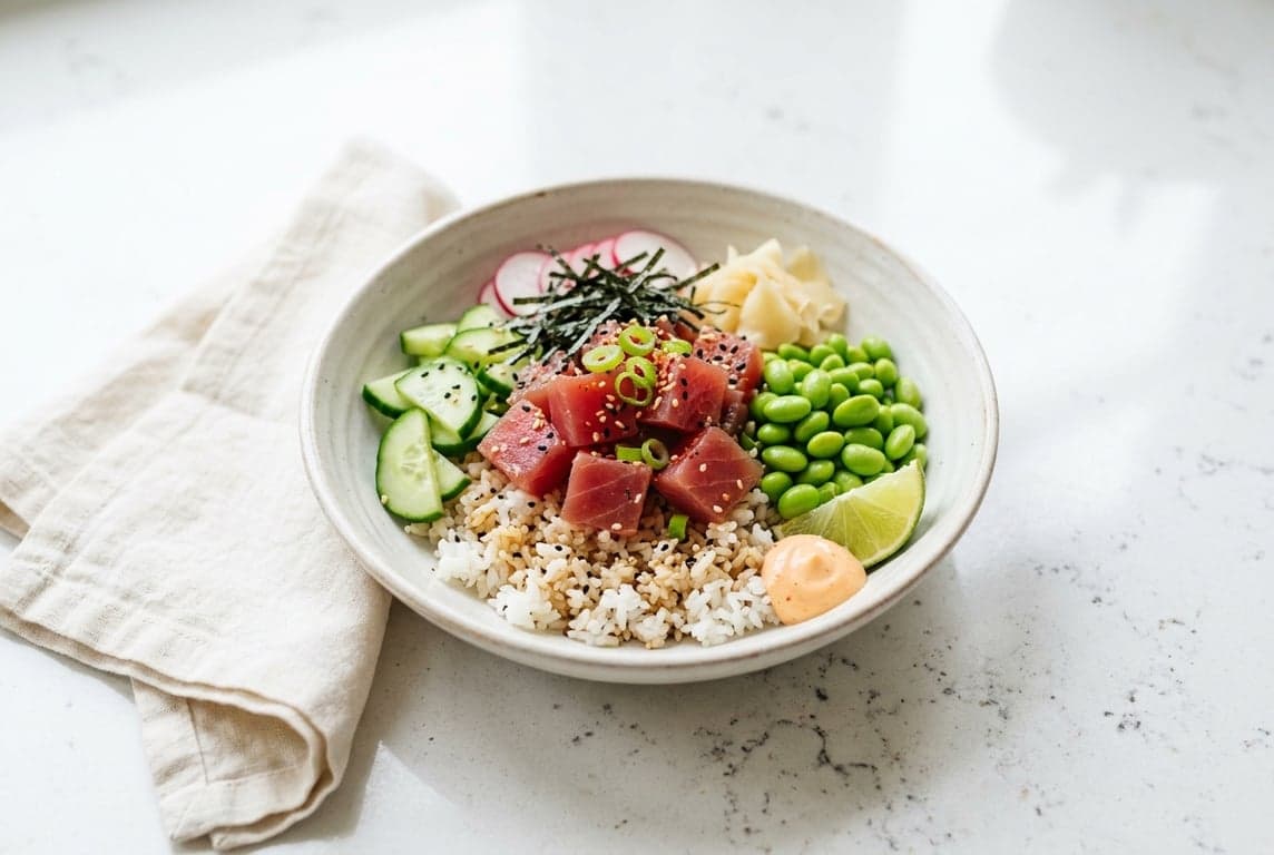 Tuna Rice & Edamame Bowl