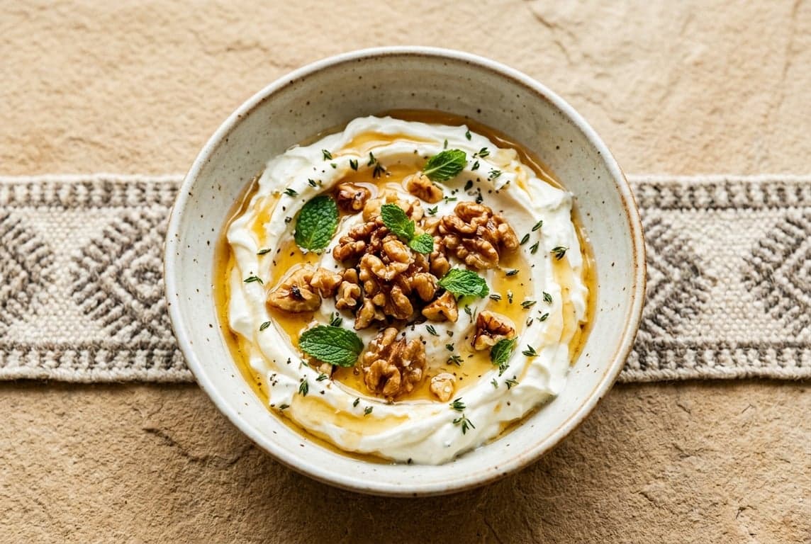 Labneh with Honey & Walnuts
