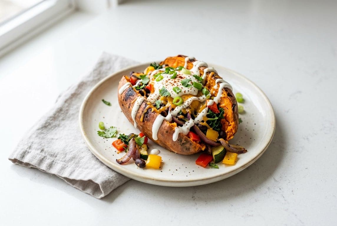 Loaded Stuffed Sweet Potato
