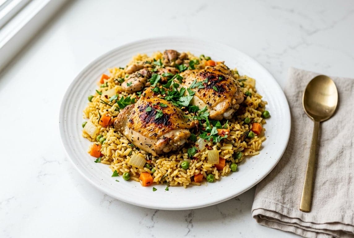 One-Pan Chicken & Rice
