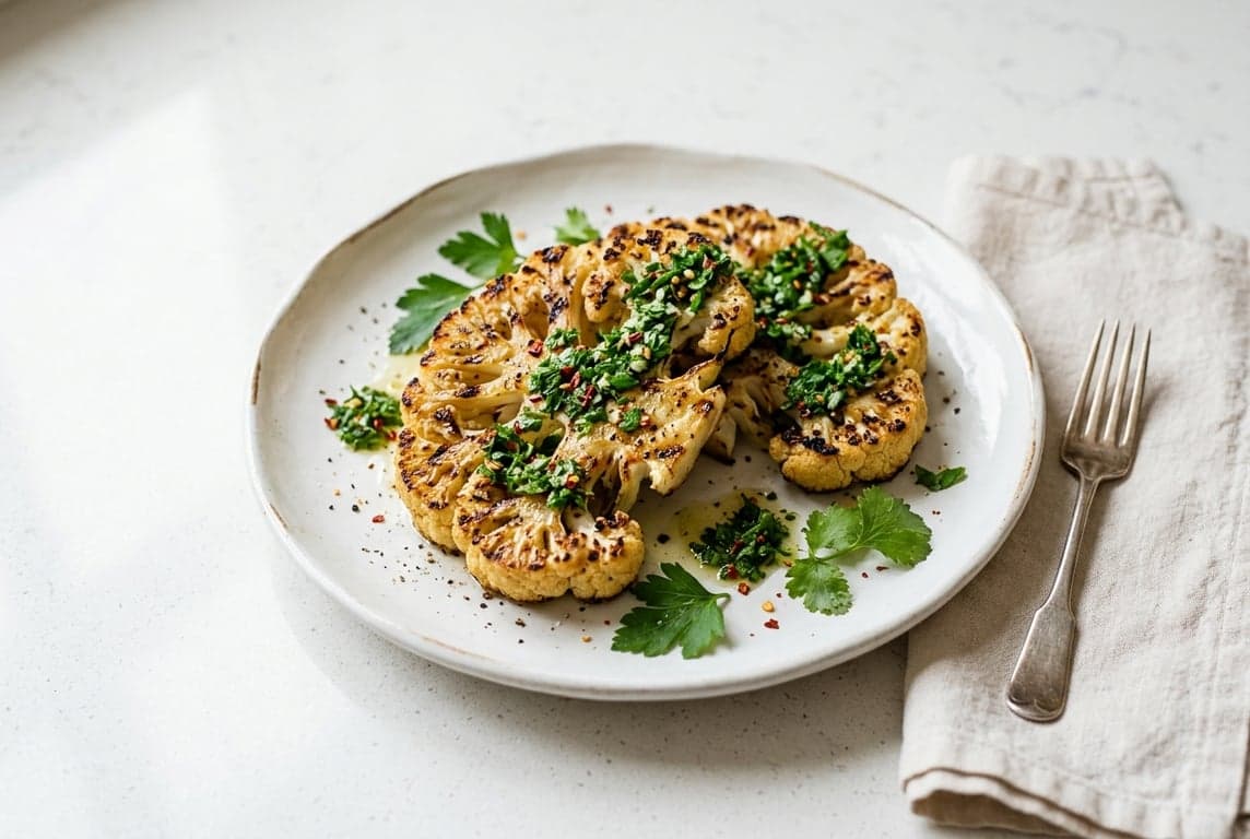 Cauliflower Steaks with Chimichurri