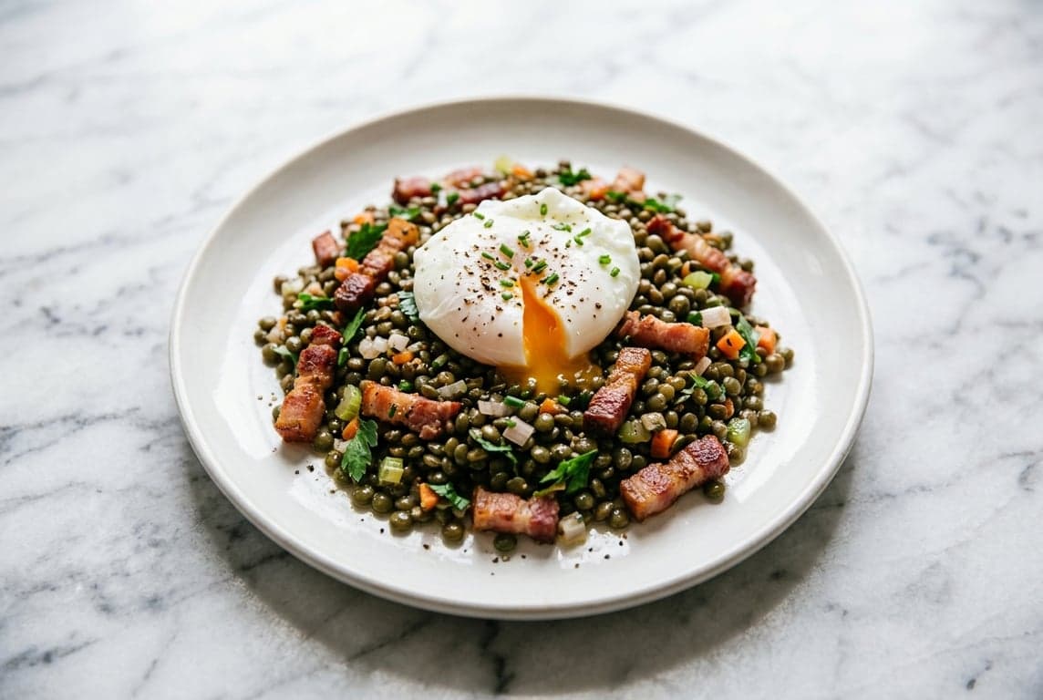 Warm Puy Lentil & Bacon Salad