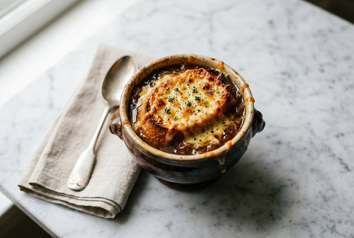 Soupe à l'Oignon Gratinée