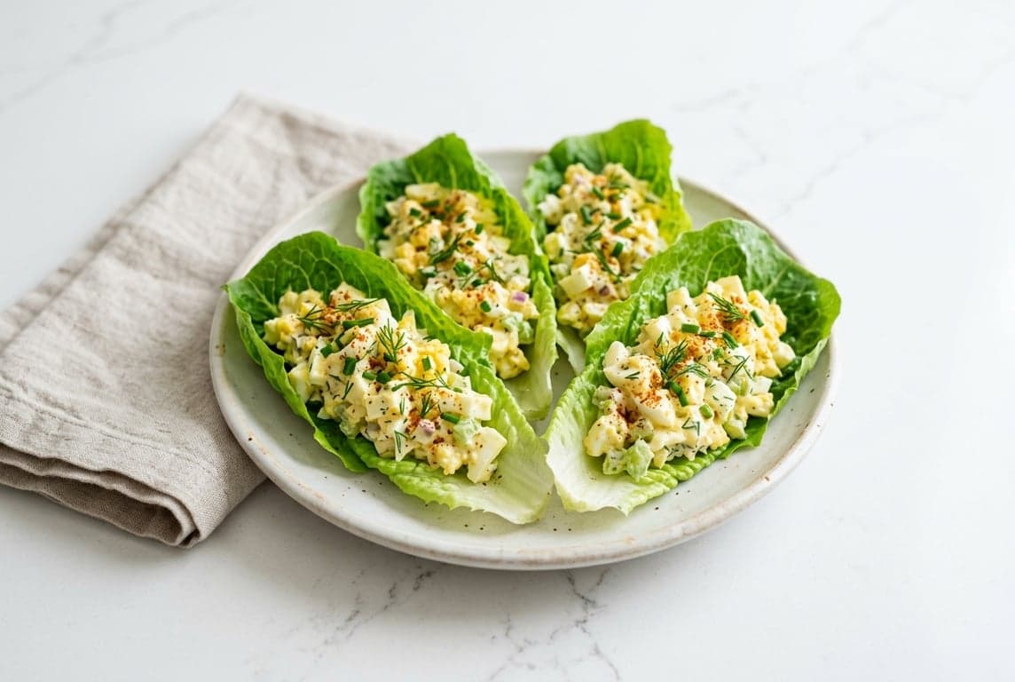 Egg Salad Lettuce Cups