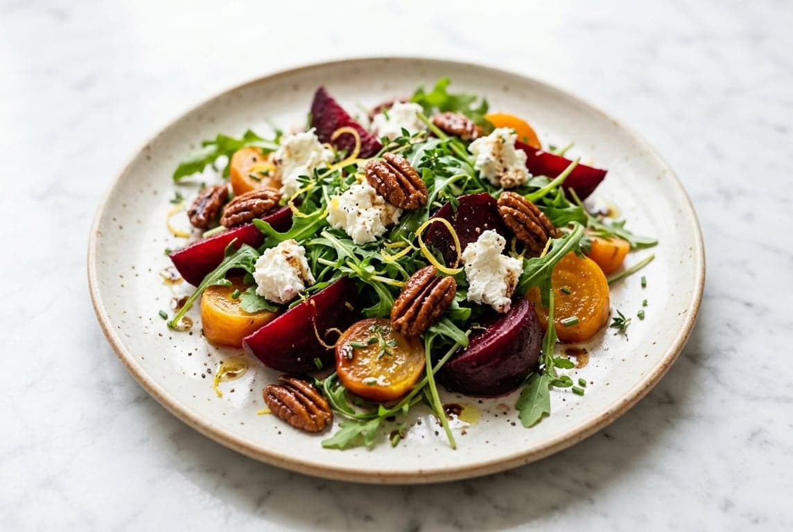 Roasted Beetroot & Goat's Cheese Salad