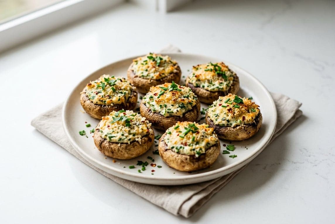Stuffed Mushrooms with Herb Cream Cheese