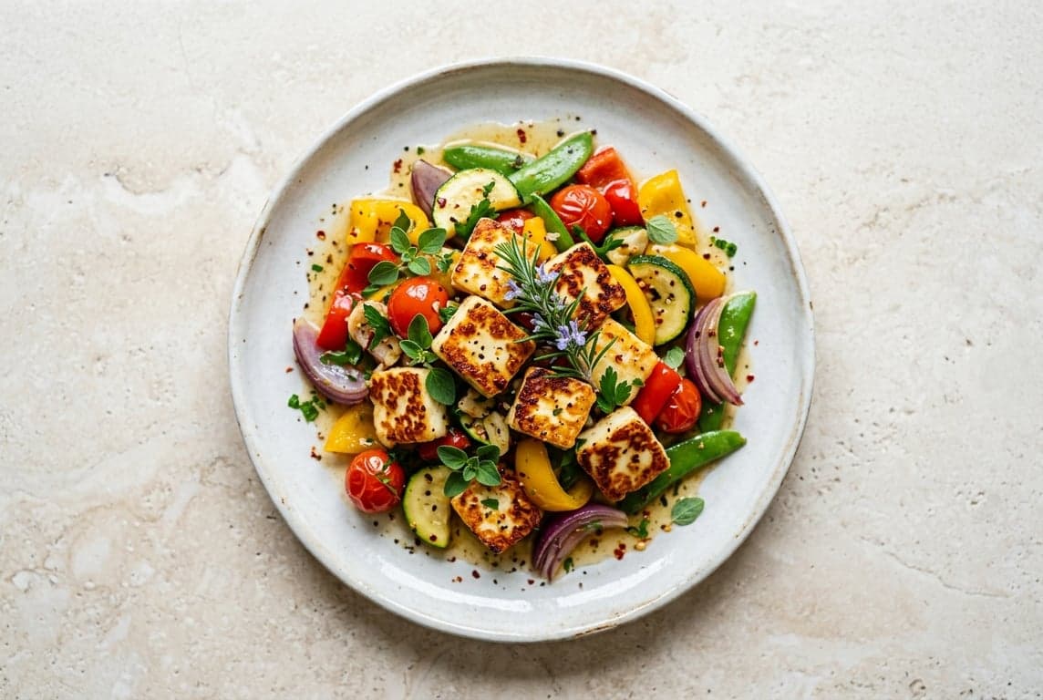 Halloumi & Vegetable Stir-Fry