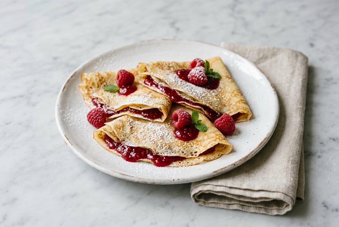 French Crêpes with Jam
