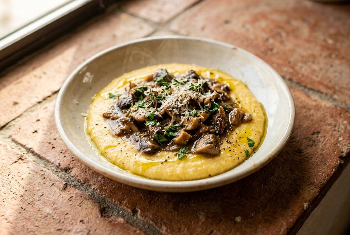 Polenta with Mushroom Ragù