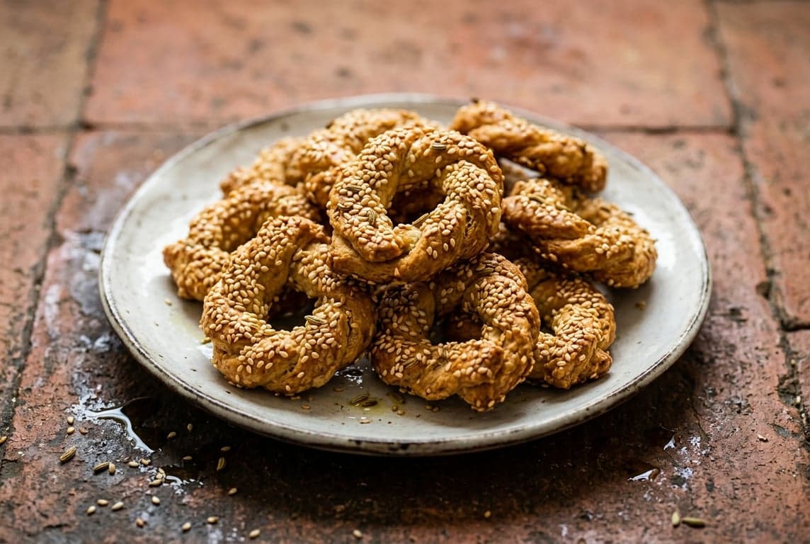 Taralli Pugliesi (Pugliese Sesame Crackers)