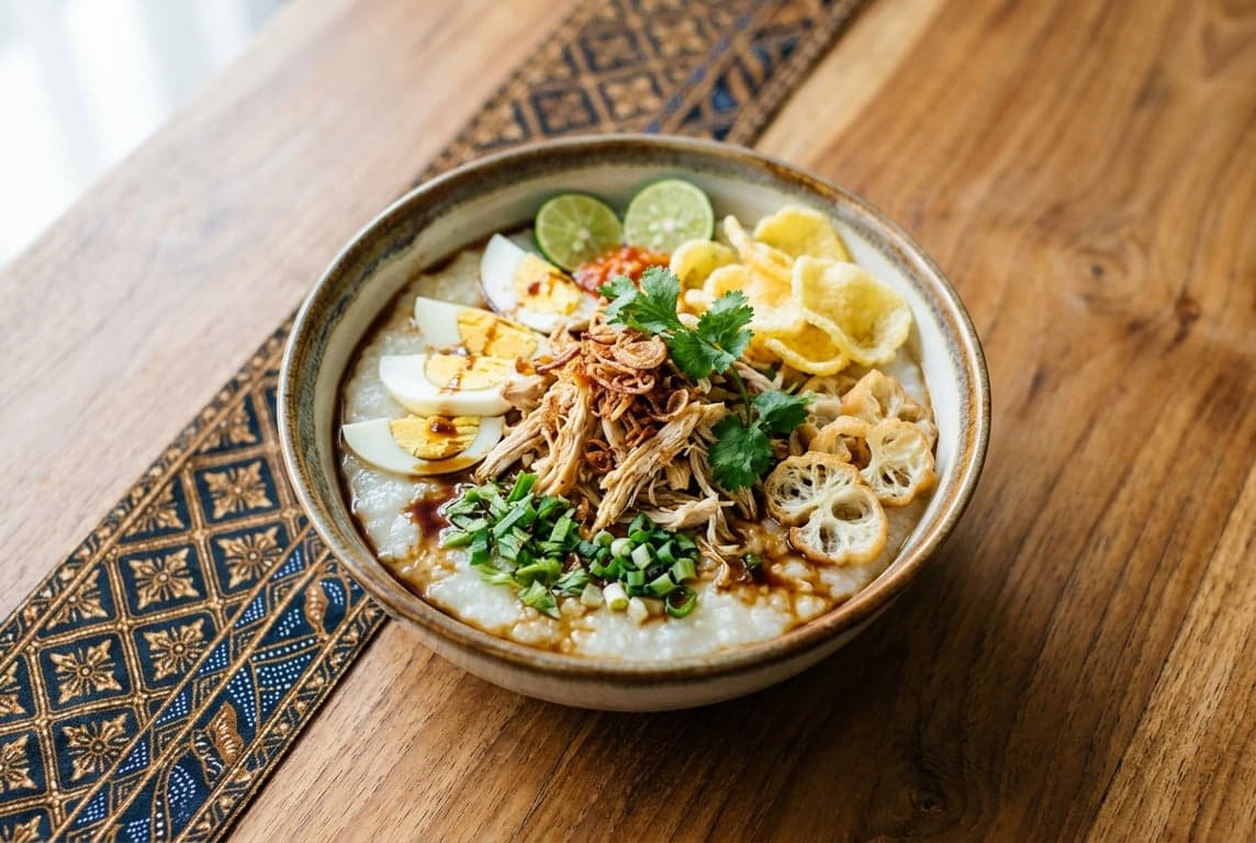 Bubur Ayam (Chicken Rice Porridge)