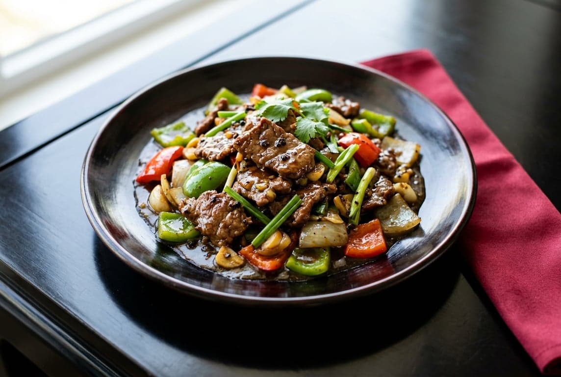 Black Pepper Beef Stir-Fry