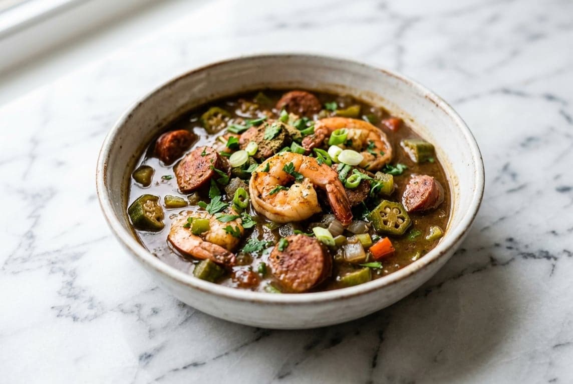 Prawn & Andouille Gumbo