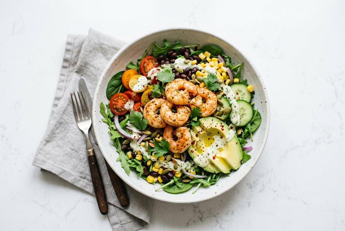 Prawn & Avocado Protein Salad