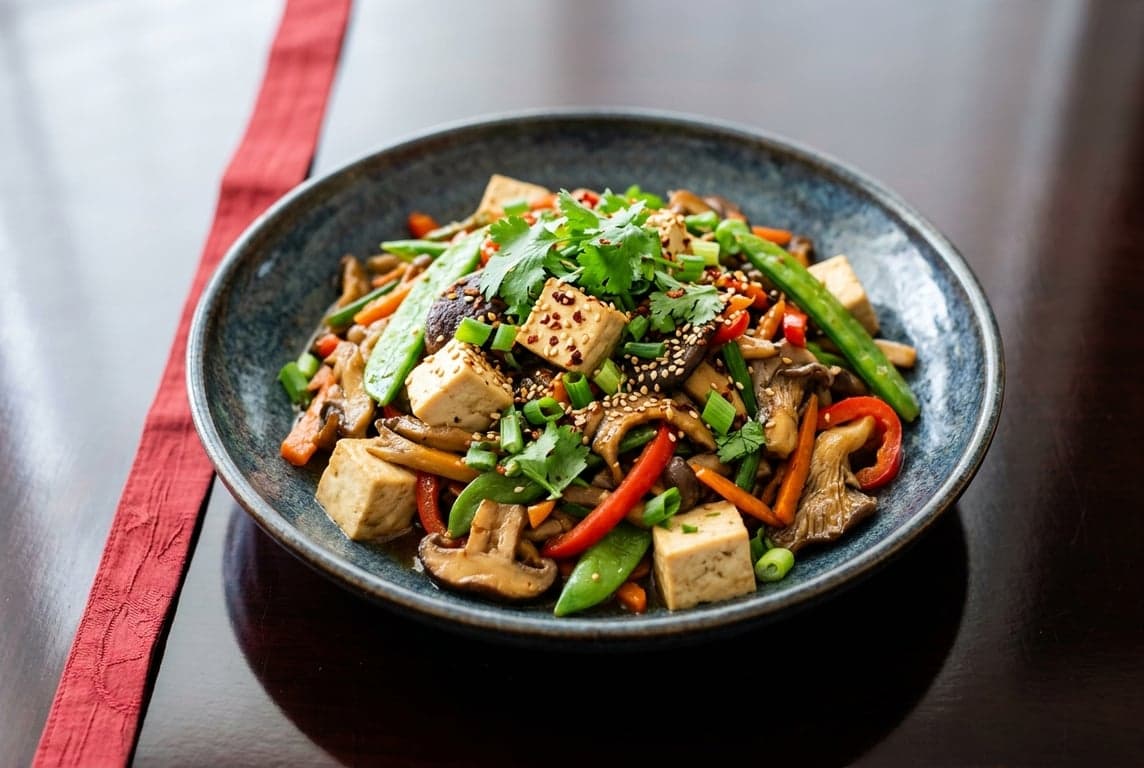 Mushroom & Tofu Stir-Fry