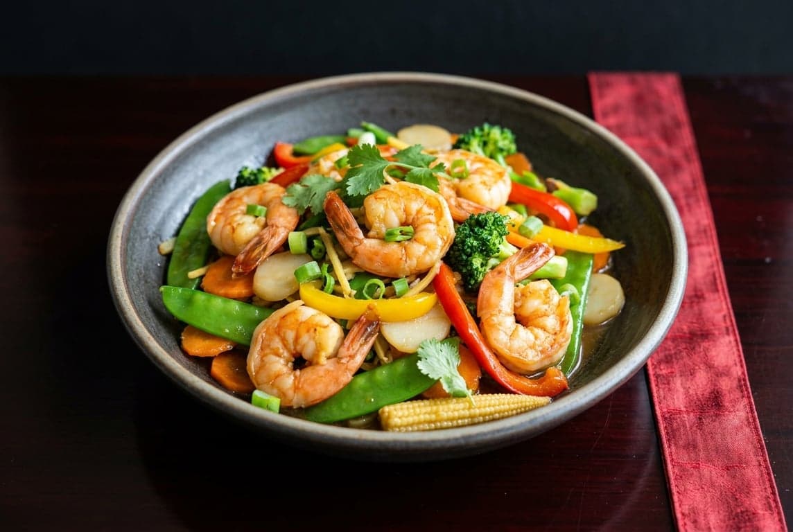 Nut-Free Ginger Prawn Stir-Fry