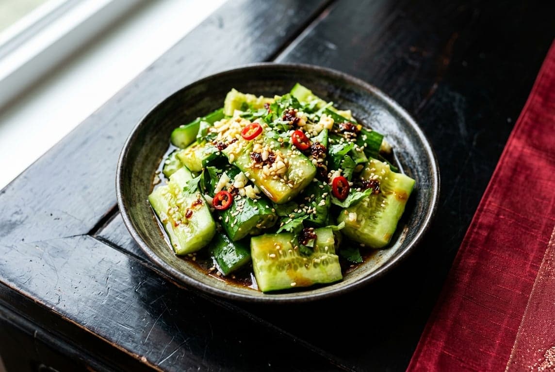 Smashed Cucumber Salad