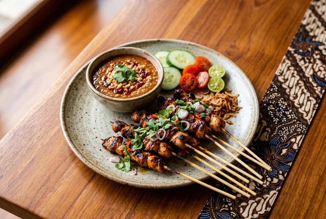 Chicken Satay with Peanut Sauce