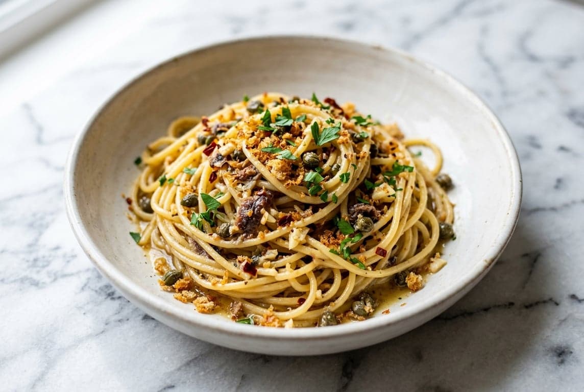 Anchovy Butter Spaghetti