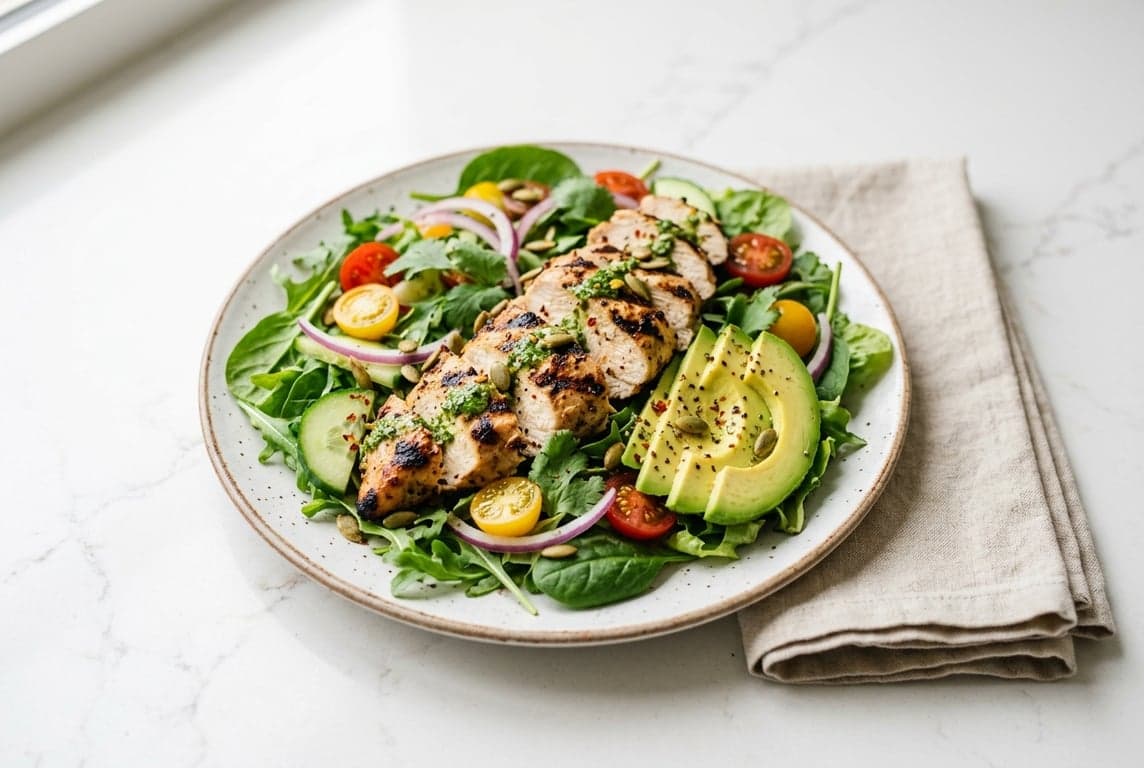 Grilled Chicken & Avocado Salad