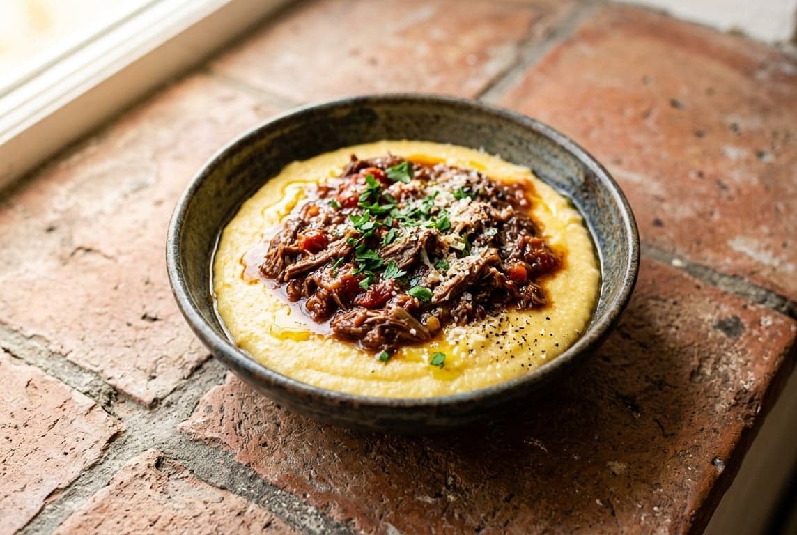 Polenta with Beef Ragù