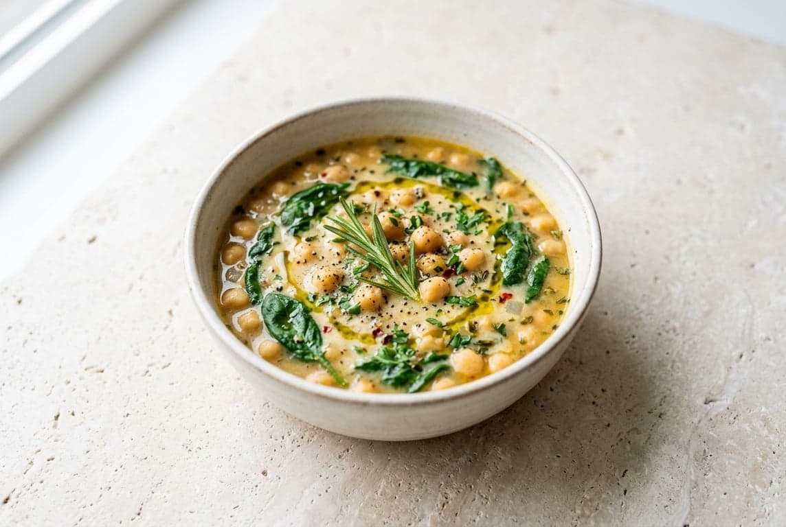Chickpea & Spinach Soup