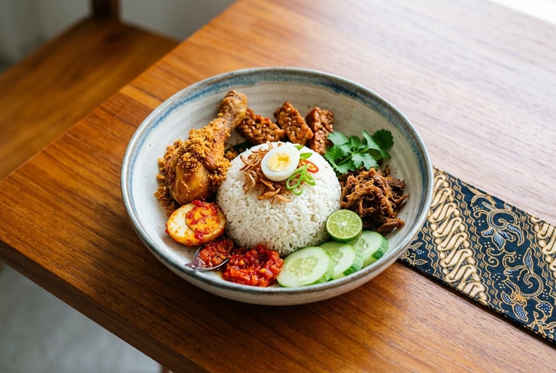 Nasi Uduk (Coconut Rice Bowl)