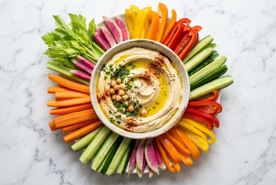 Hummus & Veggie Sticks Plate