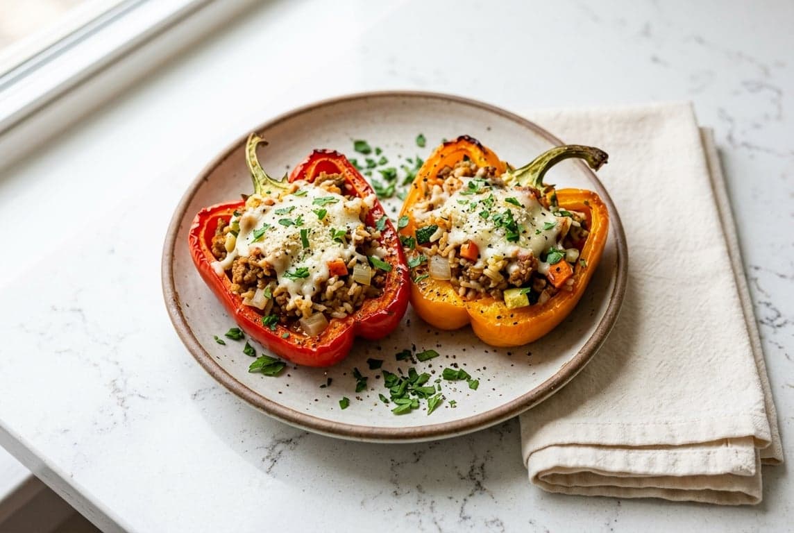 Turkey-Stuffed Bell Peppers