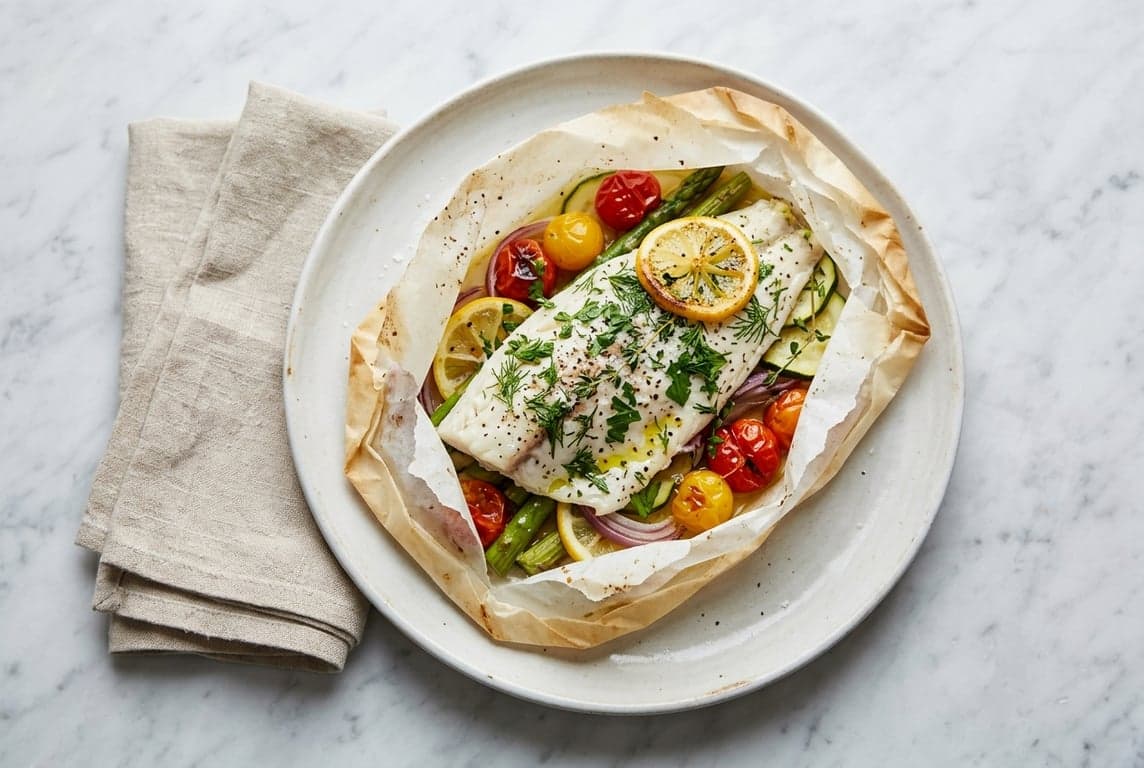 Baked Fish Parcels with Herbs