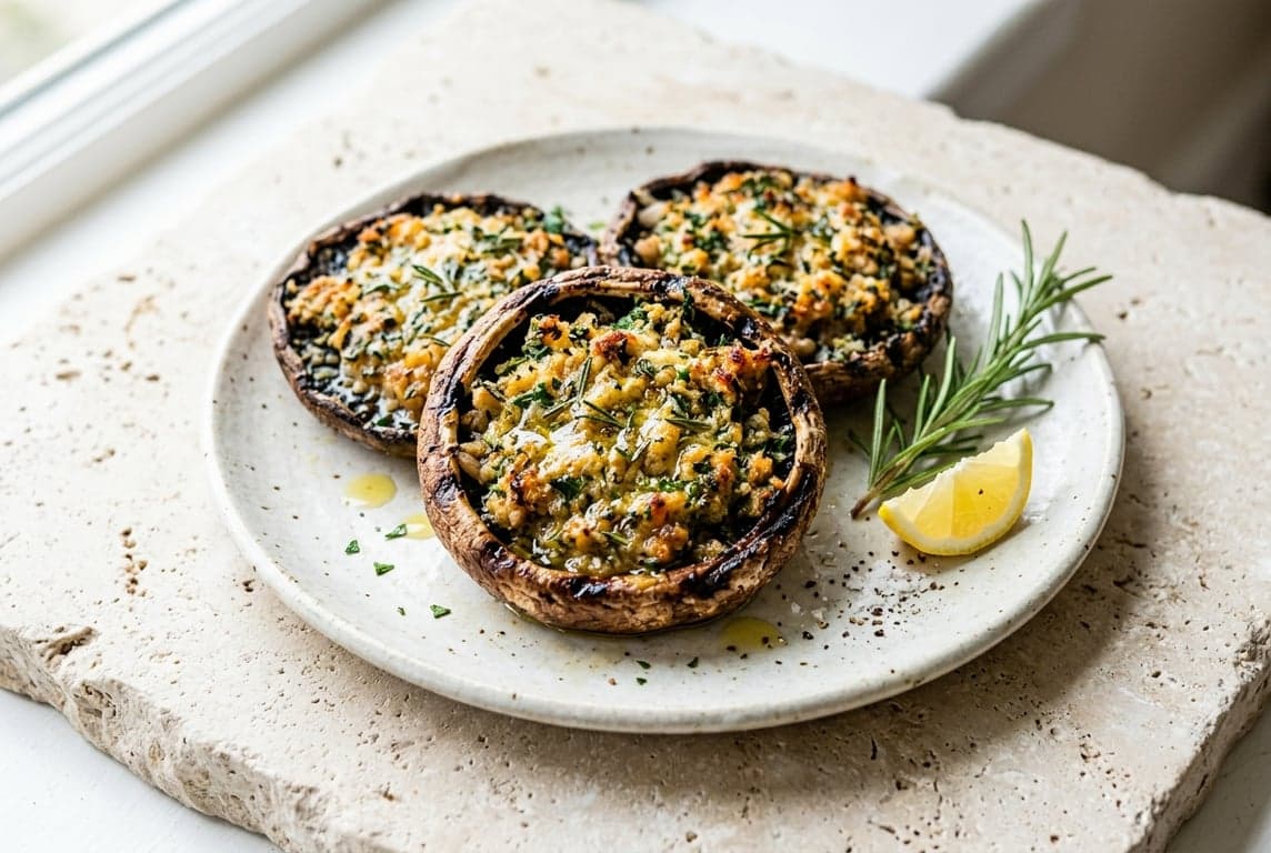 Herb-Stuffed Portobello Mushrooms