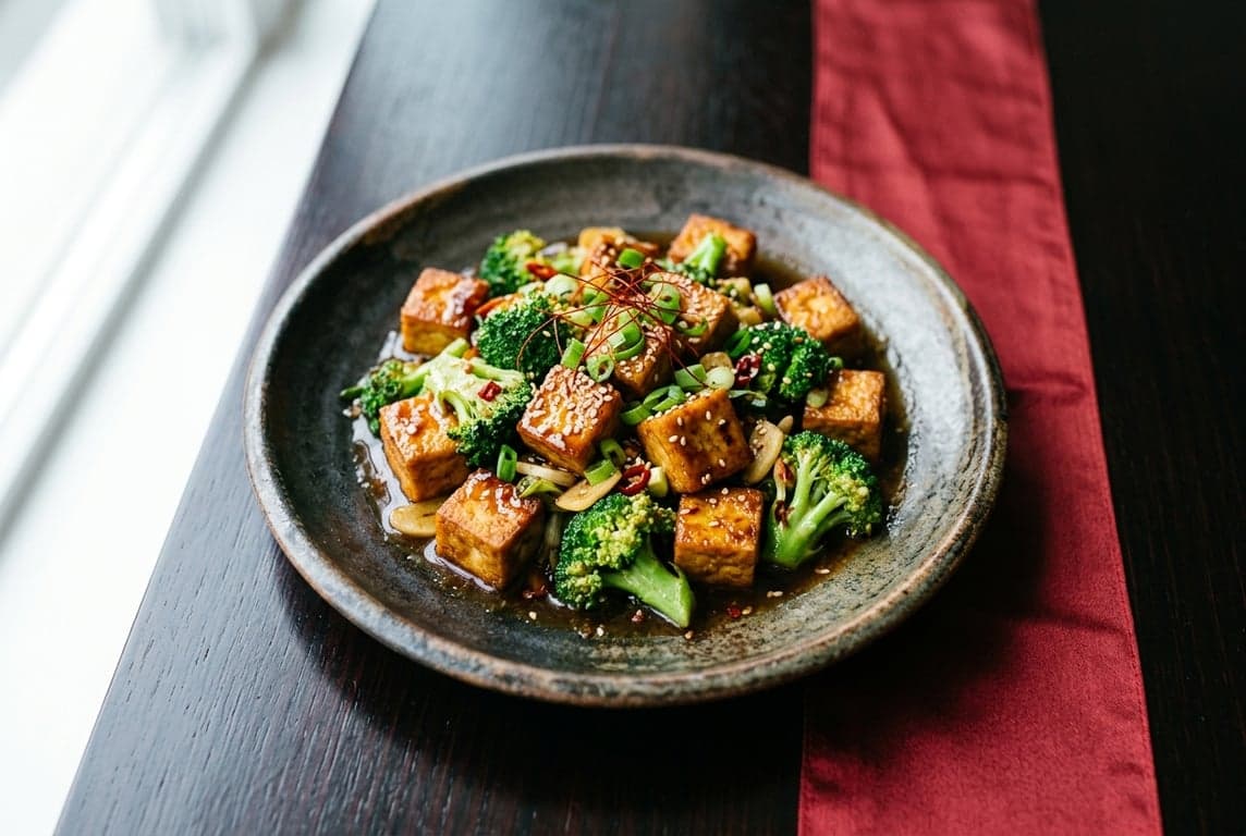 Crispy Tofu & Broccoli Stir-Fry